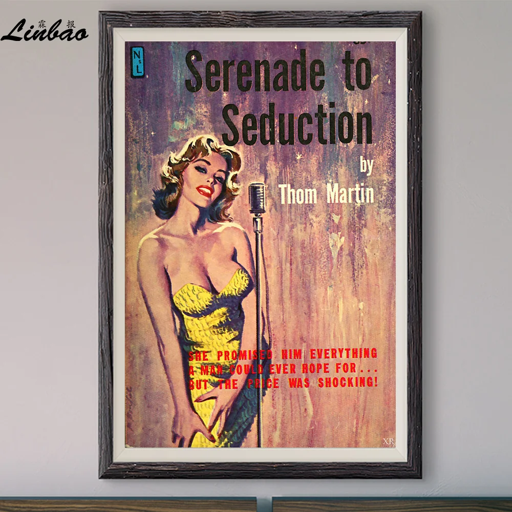 

V306 1960 serenade to seduction! Vintage Classic Movie Print Silk Poster Home Deco Wall Art Gift