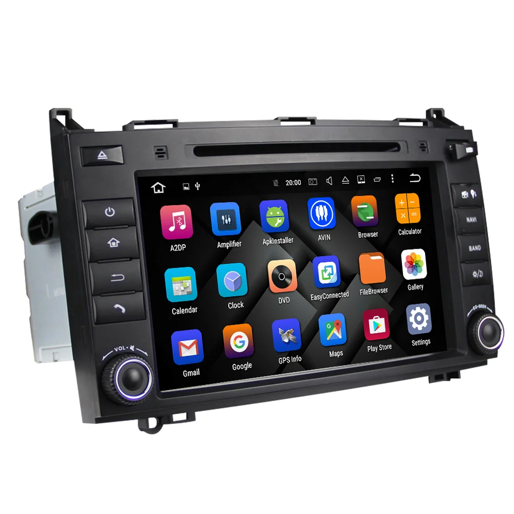 Eunavi 2 Din Android 9 Car multimedia DVD Radio GPS For Mercedes/Benz C Class W203 2004-2007 C200 C230 C240 C320 C350 CLK W209 | Автомобили
