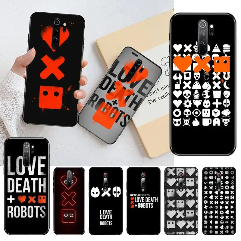 

CUTEWANAN Animation Love, Death & Robots Cover Black Soft Shell Phone Case for Redmi Note 8 8A 8T 7 6 6A 5 5A 4 4X 4A Go Pro