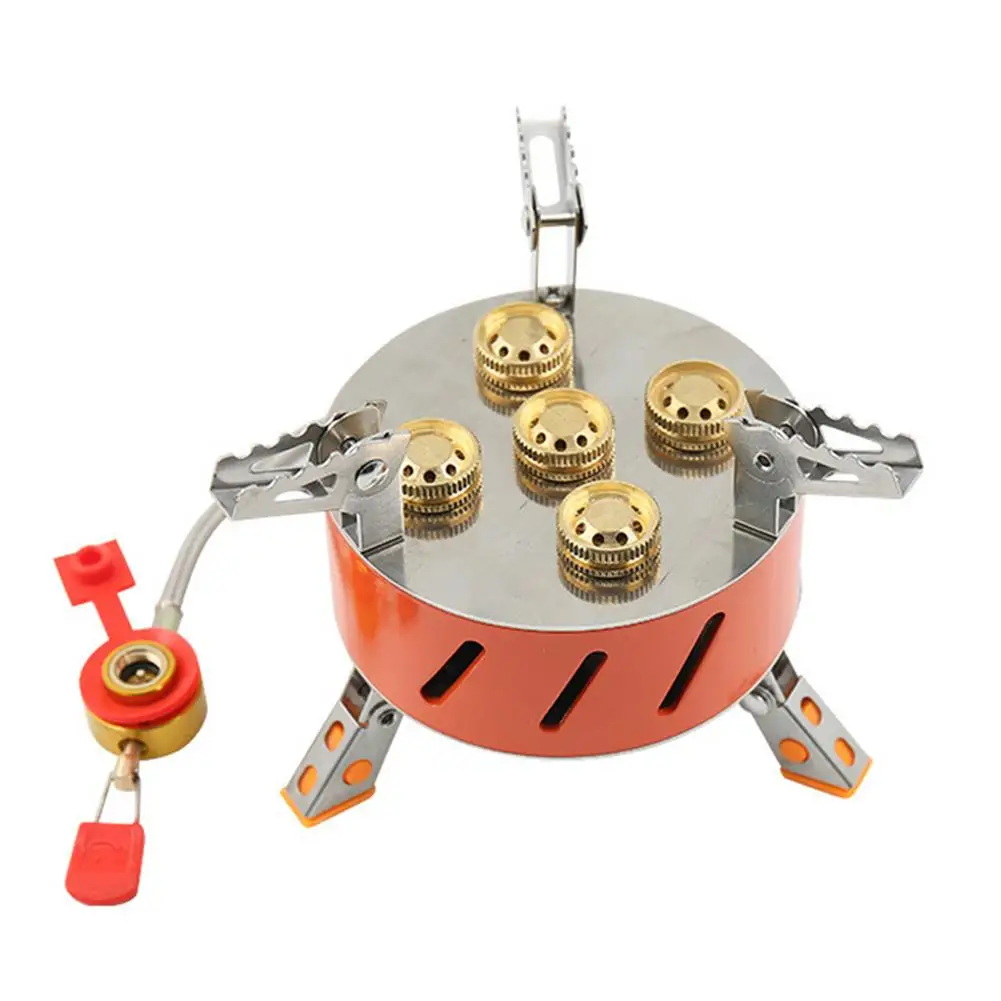 

Gas Camping Stove 15800 W High Power Fierce Fire Burning Camping Gas Canister With Overheating Protection And Carry Case Windpro