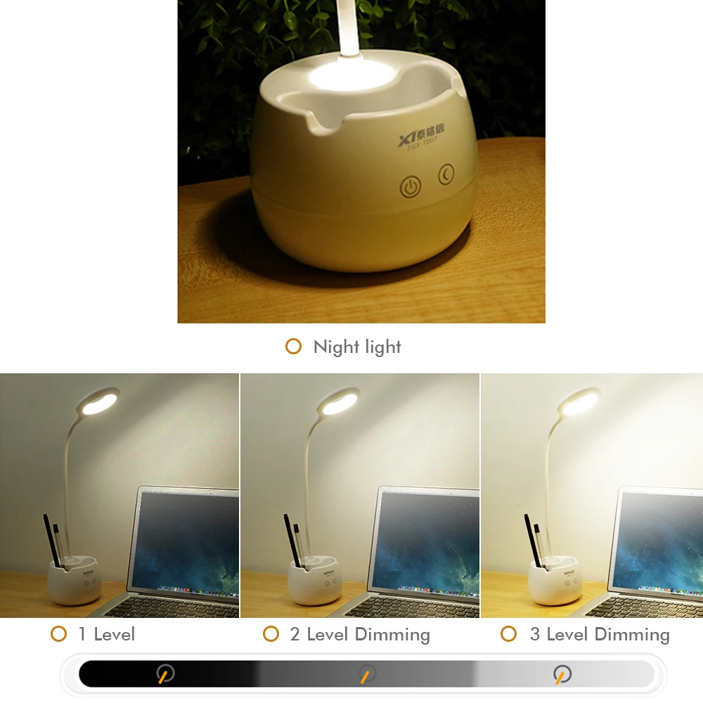 Светодиодный настольный светильник с ночной кисточкой сенсорный выключатель