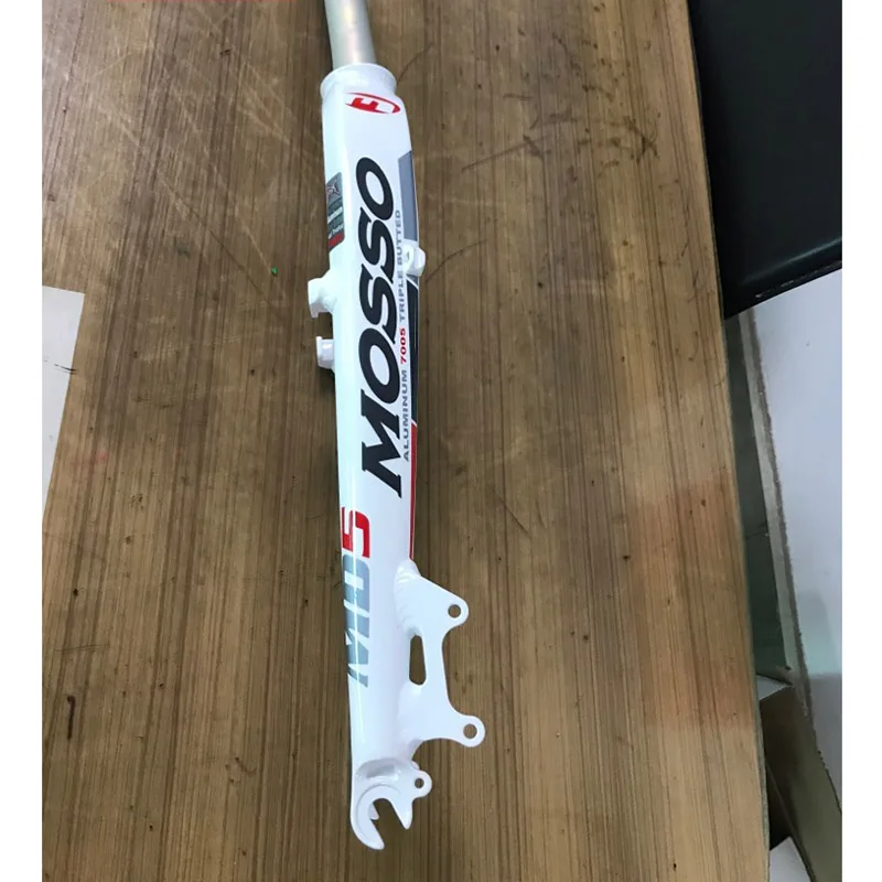 MMD5 whtie MOSSO сплав 7005 2" MTB жесткая вилка 28,6 мм 1 1/8" дисковый тормоз V тормоз прямой 100 мм MD2 PRO вилки - Цвет: MMD5 whtie