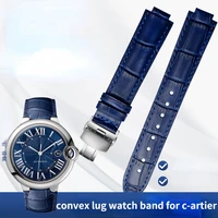 watch band replacement for blue balloon leather strap butterfly buckle convex lug strap for 18 20mm
