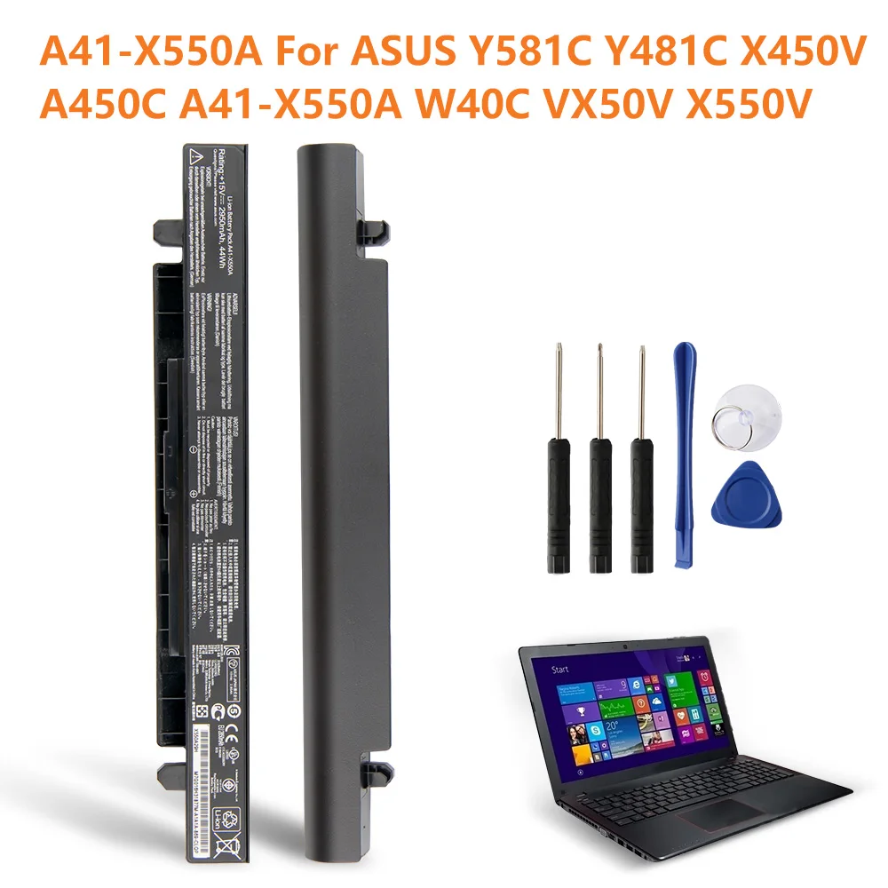 Оригинальная Аккумуляторная батарея для ASUS A450VB A450VC A450VE A550C A450C Y581C Y481C X450V X550V W40C