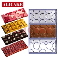 10 shapes chocolate mold baking pastry tools for polycarbonate chocolates bar bonbons molds baking pastry confectionery mould