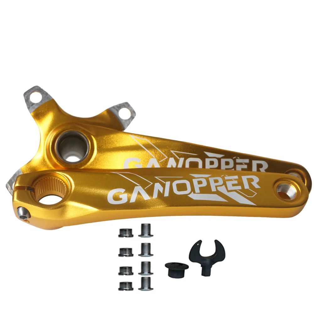 Цельнокроеный MTB интегрированный набор Шатунов 9S 10 11S 175 с 32 T/34 T/36 T 38T 40T 42T круглая Звездочка 104BCD - Цвет: gold crank