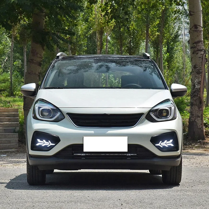 

Automotive LED Daytime Running Lights DRL Fog Lights with Yellow Turning Signal Lights for Honda Fit 2020-2021