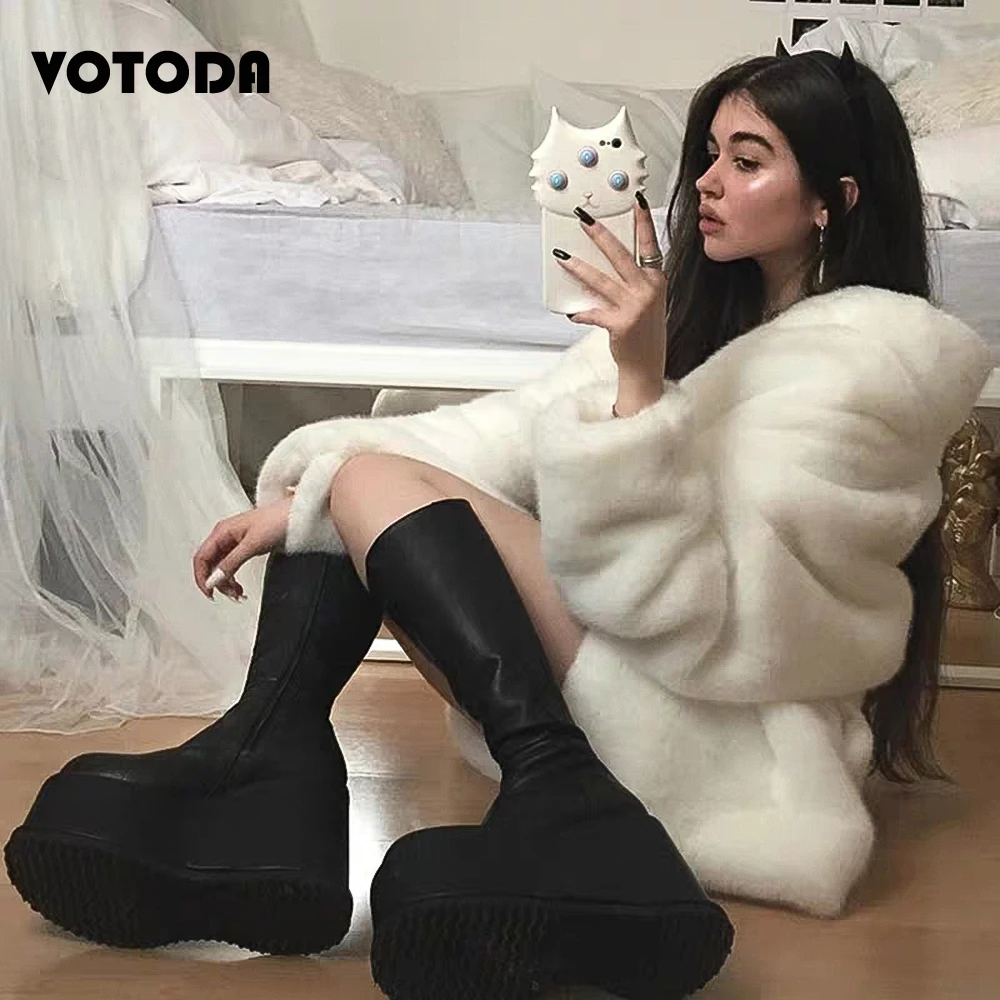 Winter Cool Girl Fur Coat Thick Warm Faux Rabbit Fur Jacket Long Turn Down Collar White Bathrobe Overcoat Women Coat Fashion Top