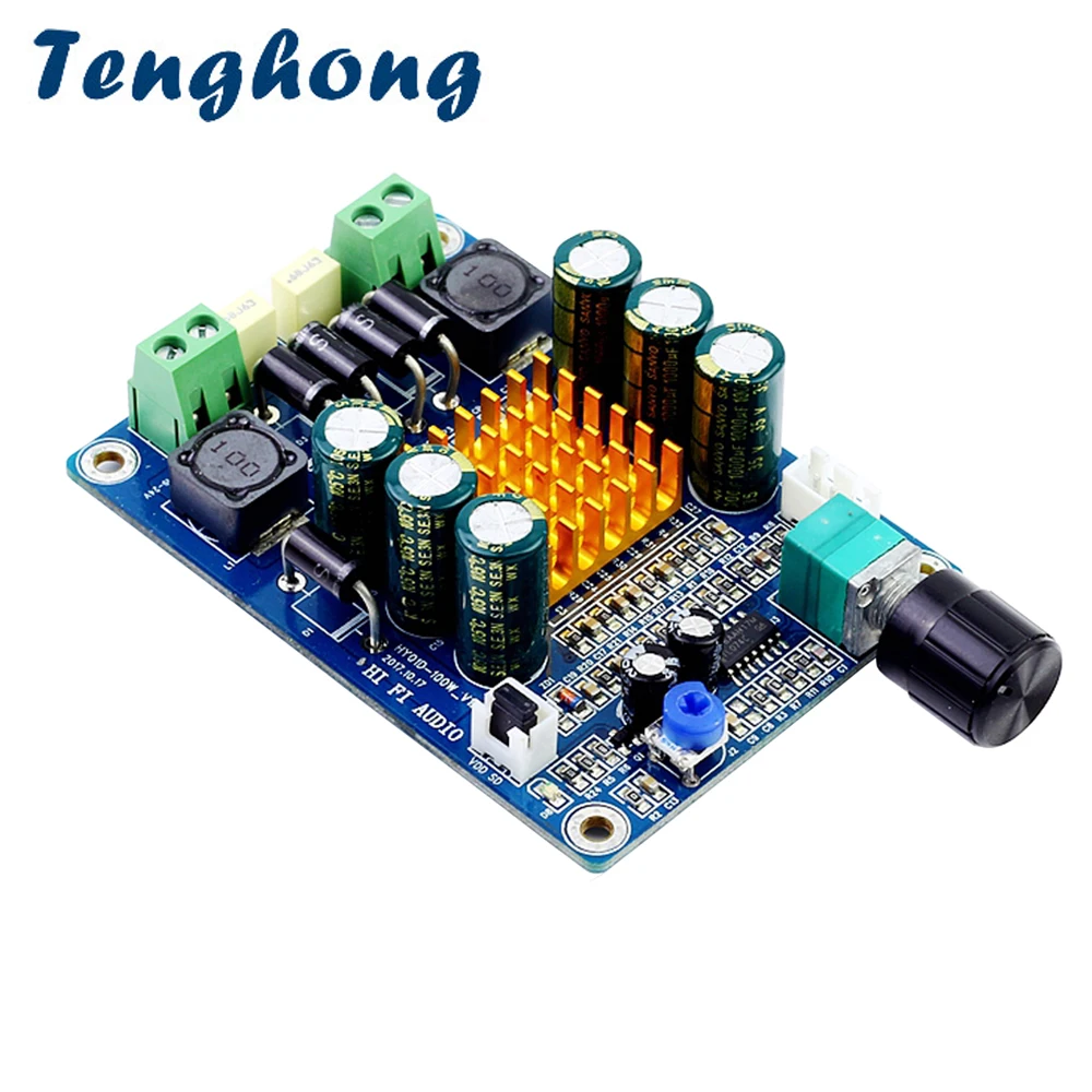 

Tenghong DC12-24V Amplificador Digital Audio Amplifier Board Mono Power Amplifiers DIY Sound Ceiling Speaker Amplifier 100W AMP