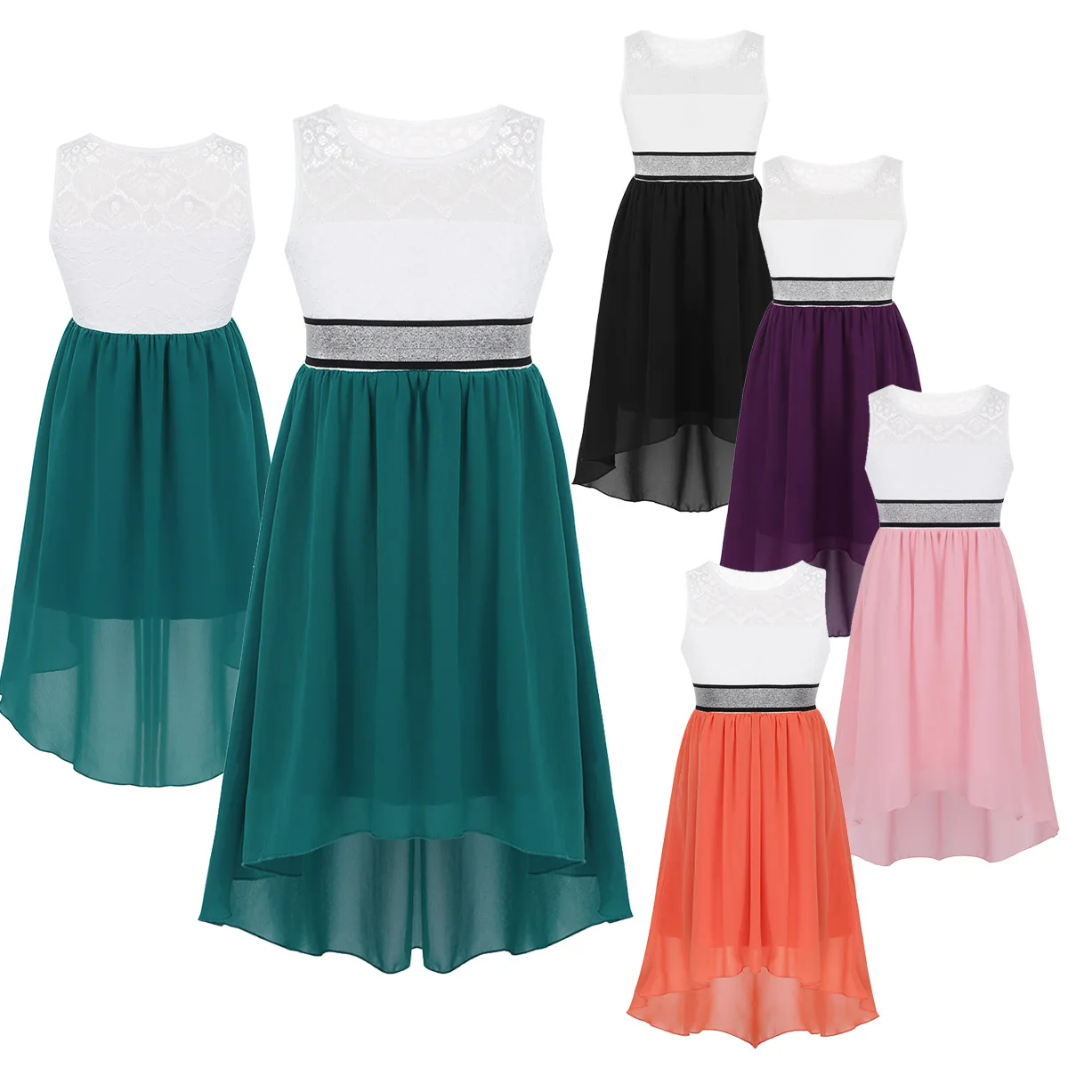 Платья с цветочным узором для девочек коллекция 2020 года Пышное Платье кружевным