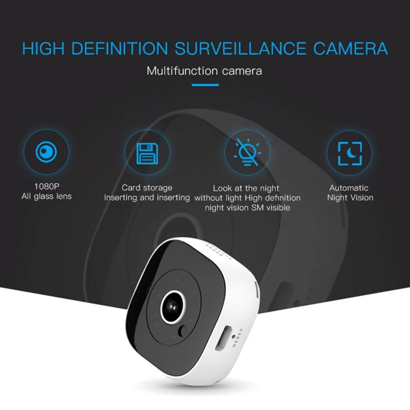 

H9 DV Wifi Camera Mini Camera Night Vision Indoor Car Home Security Monitoring Camcorder