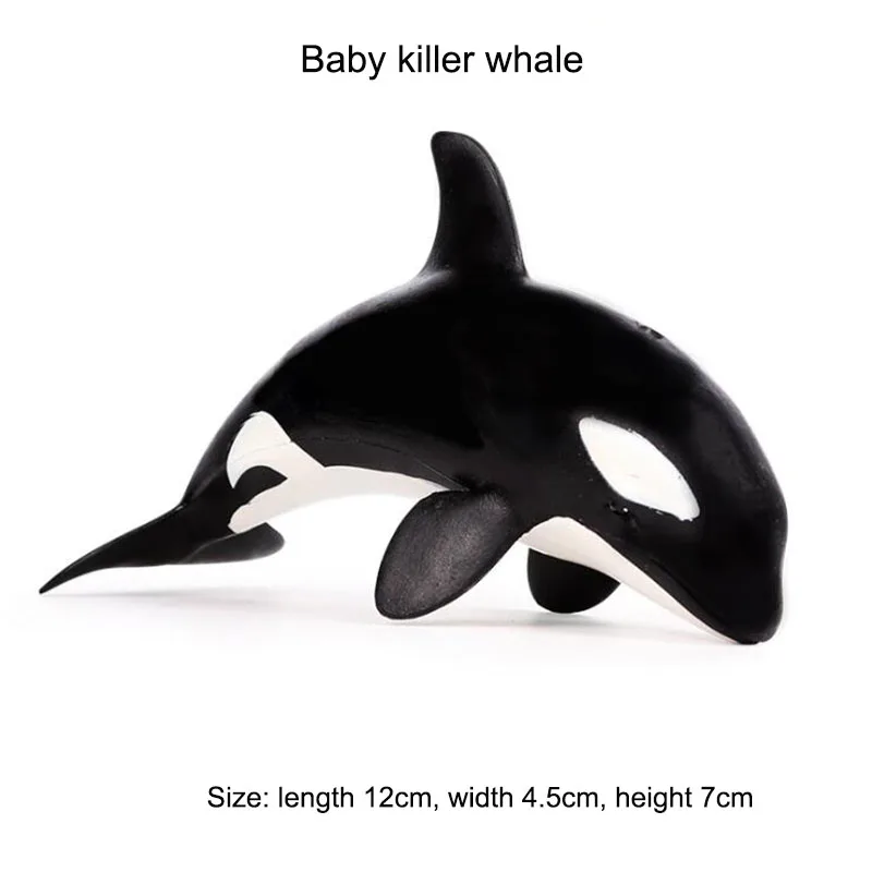 

NEW Children's Toy Figure Simulated Marine Animal Model Killer Whale Shark Plastic Ornaments Friend Gift