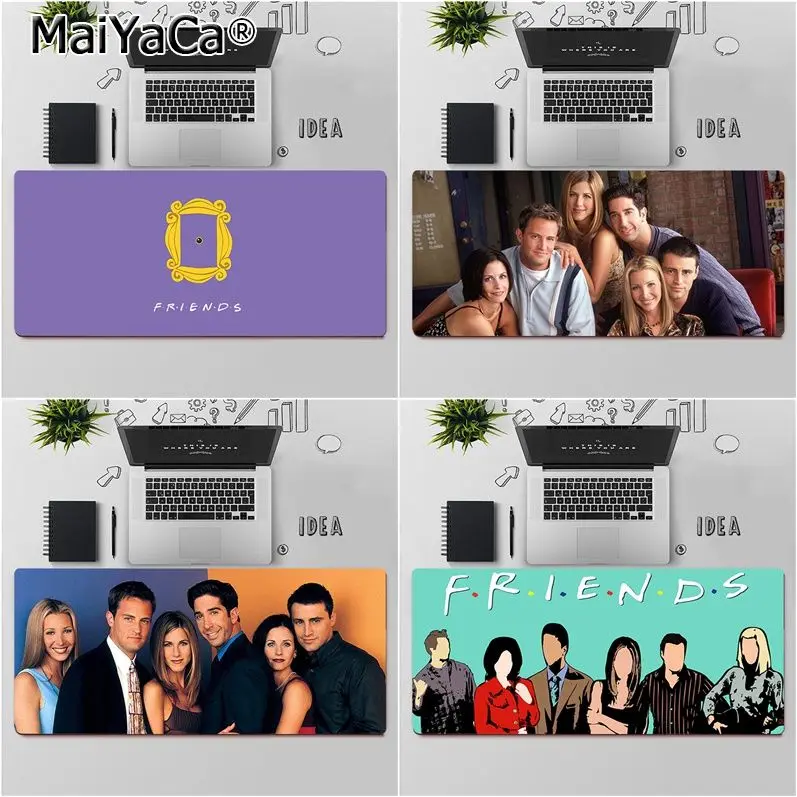 Резиновый коврик для мыши Maiya компьютерных игр и ТВ-шоу друзей бесплатная