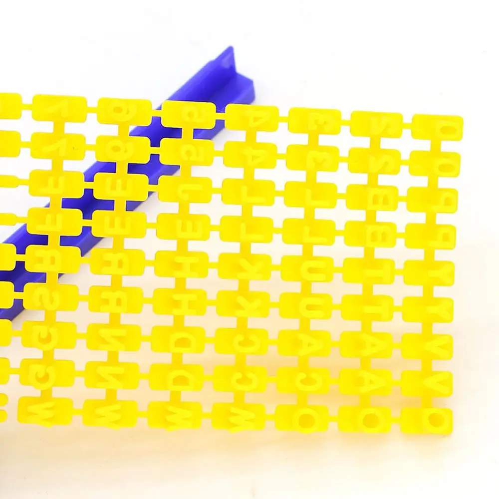 3D желтая буквенная цифра Штамп Инструменты для выпечки Алфавит печенье торт