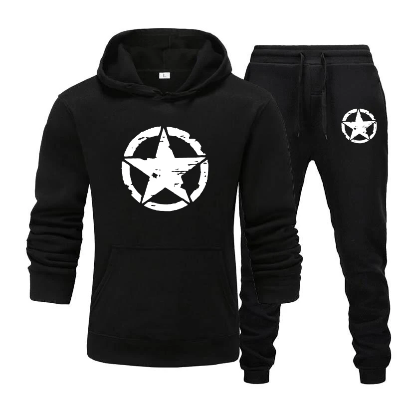 

Spring New Men's Hoodie Suit + Pants Men's and Women's Sports Shirt Track Suit 2021 Brand Sportswear Harajuku Leisure Sports