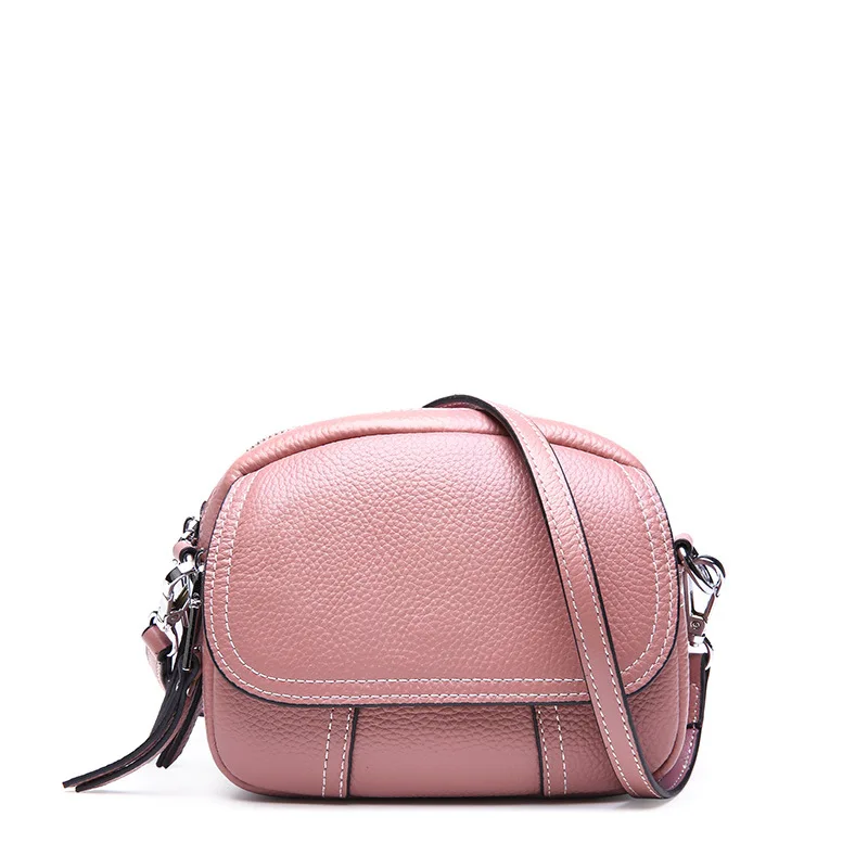 hot sale women's mini Leather cowhide fashionable Messenger bag small round Single lykj-yx |