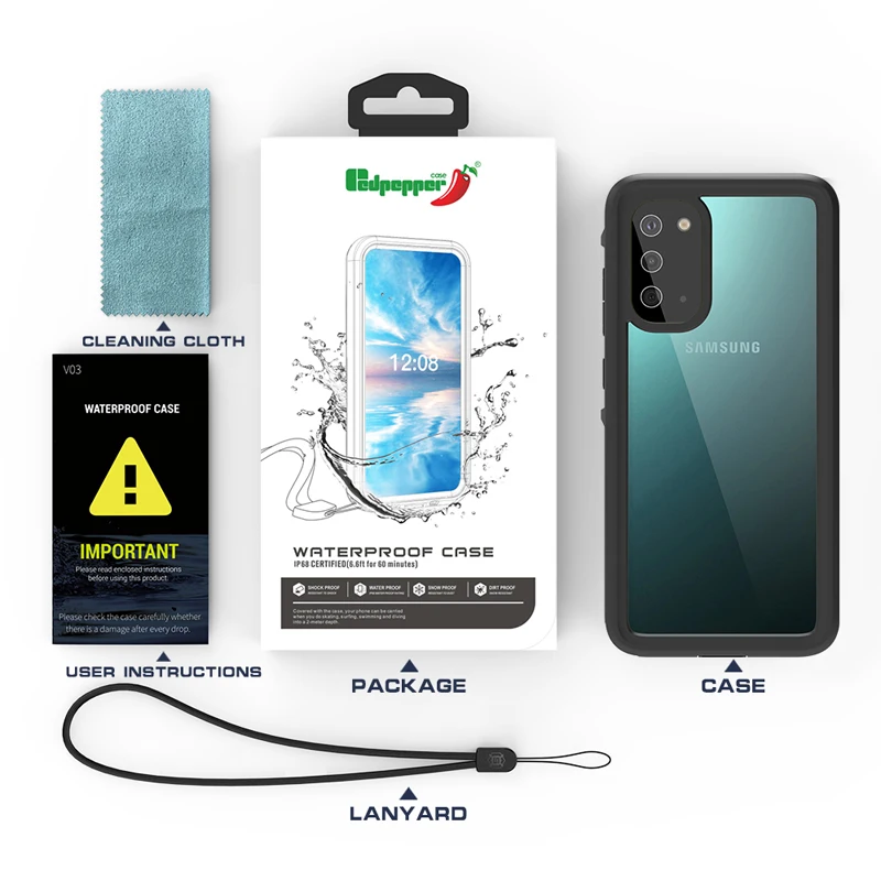 Водонепроницаемый Чехол IP68 для Samsung S21 Ultra чехол Galaxy Note 10 Plus S 20 S20 FE