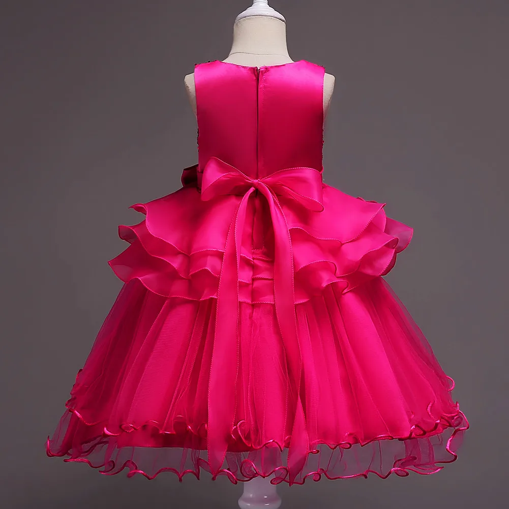 2019 Children Formal Clothes Hot Pink Turquoise Beige Lavender Red Kids Dresses Weddings Evening Pageant Gowns Girls Party Wear | Детская