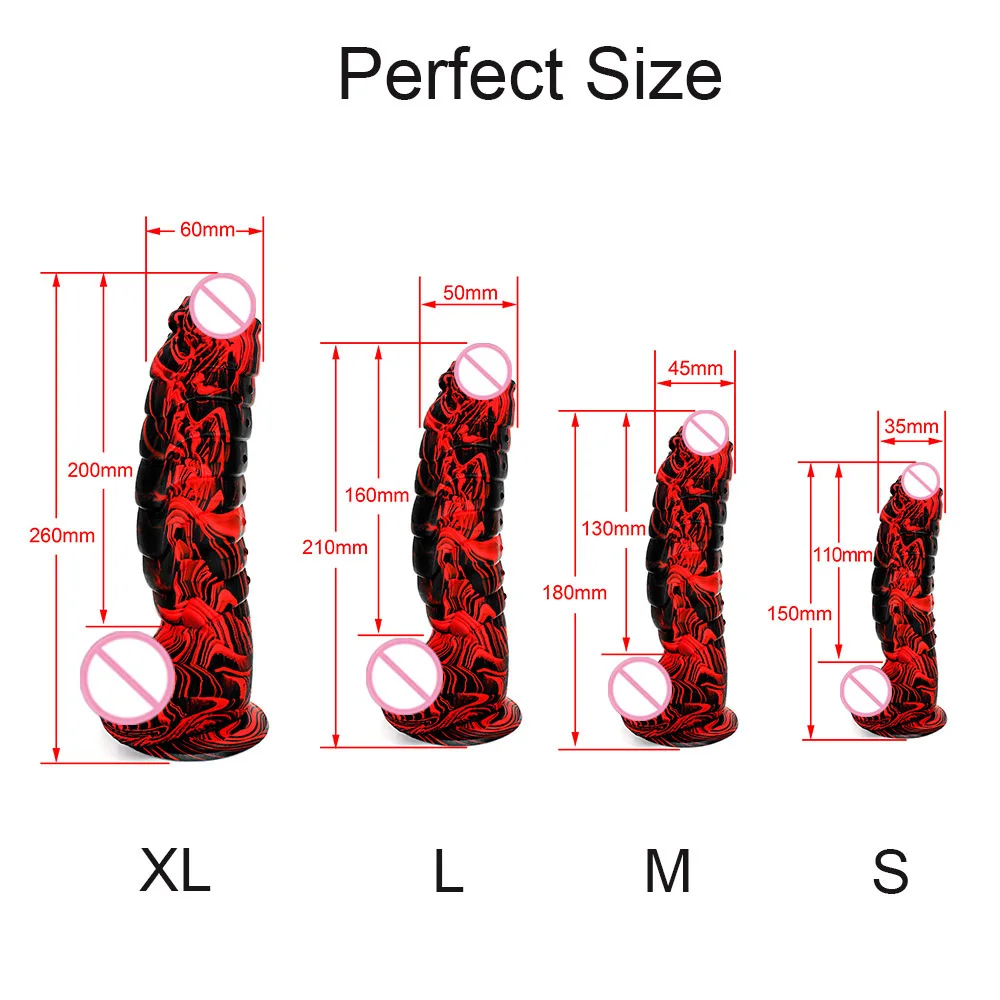 XXL Dildo Multicolor Styles Dinosaur Scales Penis With Suction Cup Female Adult Anal Sex Toys Real Huge Dick Women Strapon Shop | Красота и