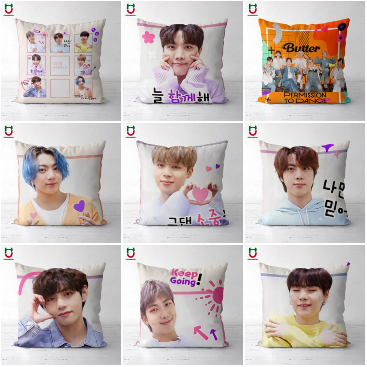 Подушка в стиле K-POP искусственная плюшевая наволочка версия 11 чехол для подушки