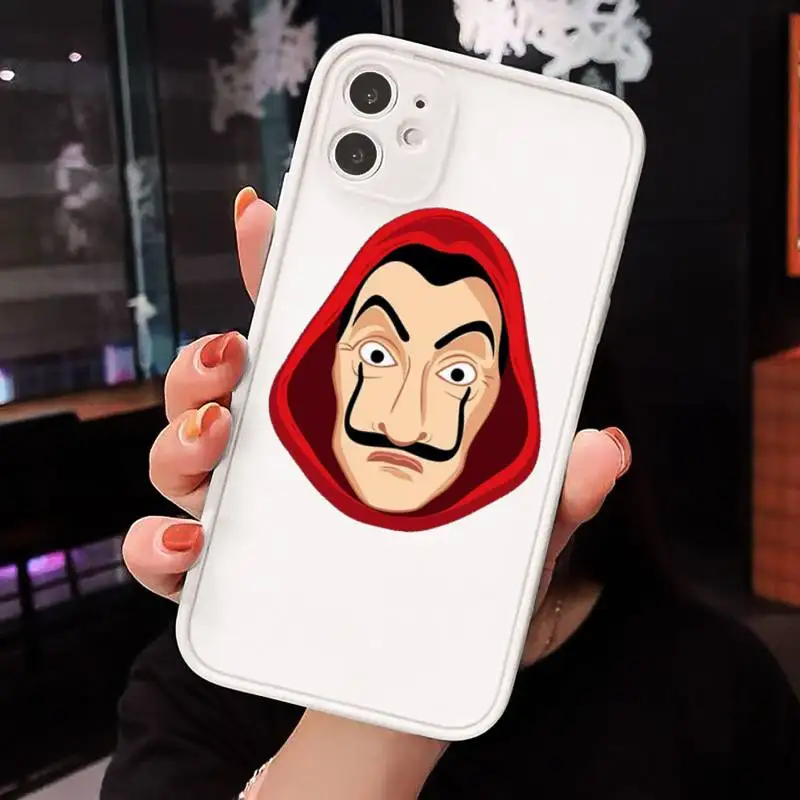 

Spain TV Paper Home Phone Cases Matte Transparent for iPhone 7 8 11 12 s mini pro X XS XR MAX Plus cover funda