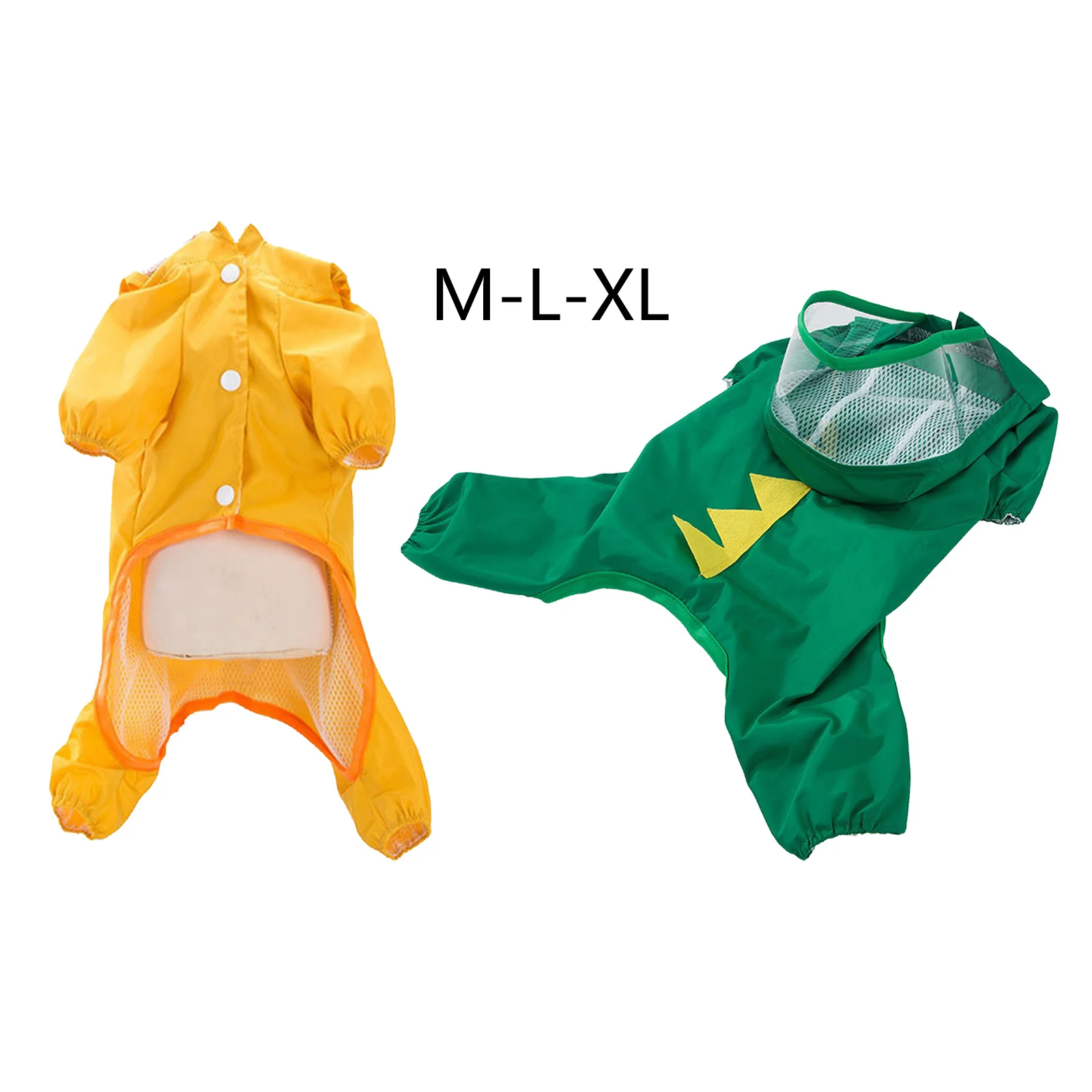 

Pet Dog Puppy Transparent Hood Rainwear Raincoat Pet Hooded Waterproof Jacket Clothes for Rainy Day Dog Walking