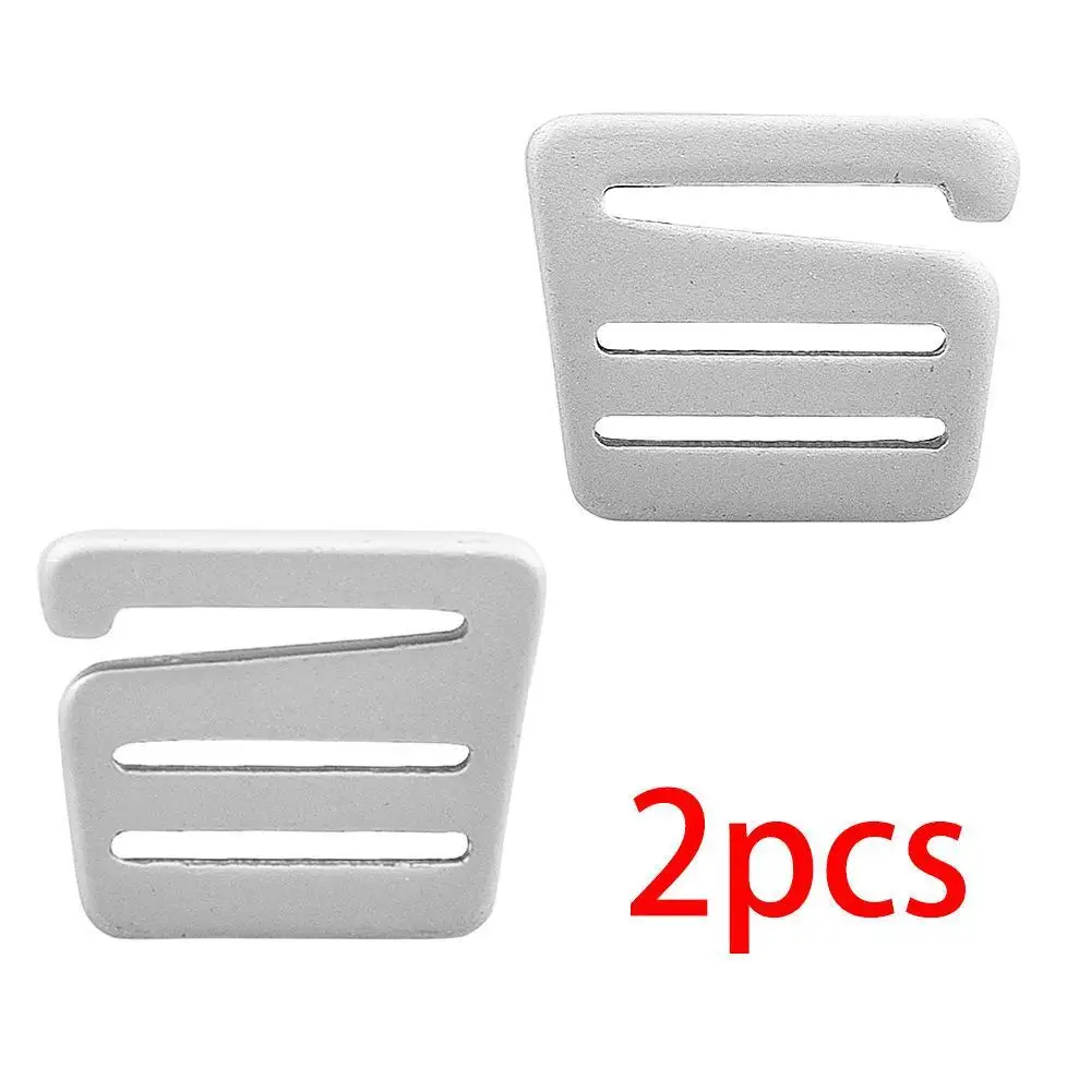 

2pcs Metal G Hook Webbing Buckle for Backpack Straps Webbing 28mm Silver Adjustable Side Release Buckles Bag Parts Strap Webbing