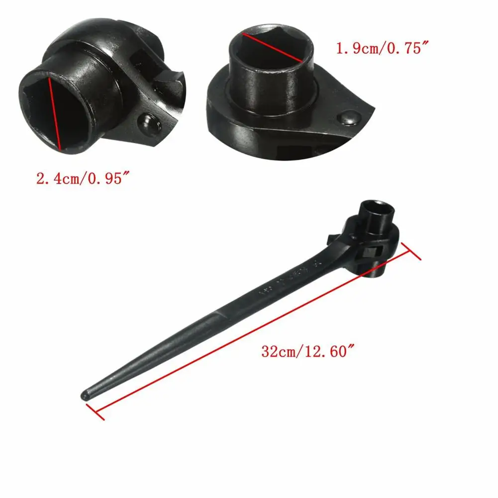 Трещотка торцевой ключ вперед назад рабочий гаечный для гаражей мастерских 19X24