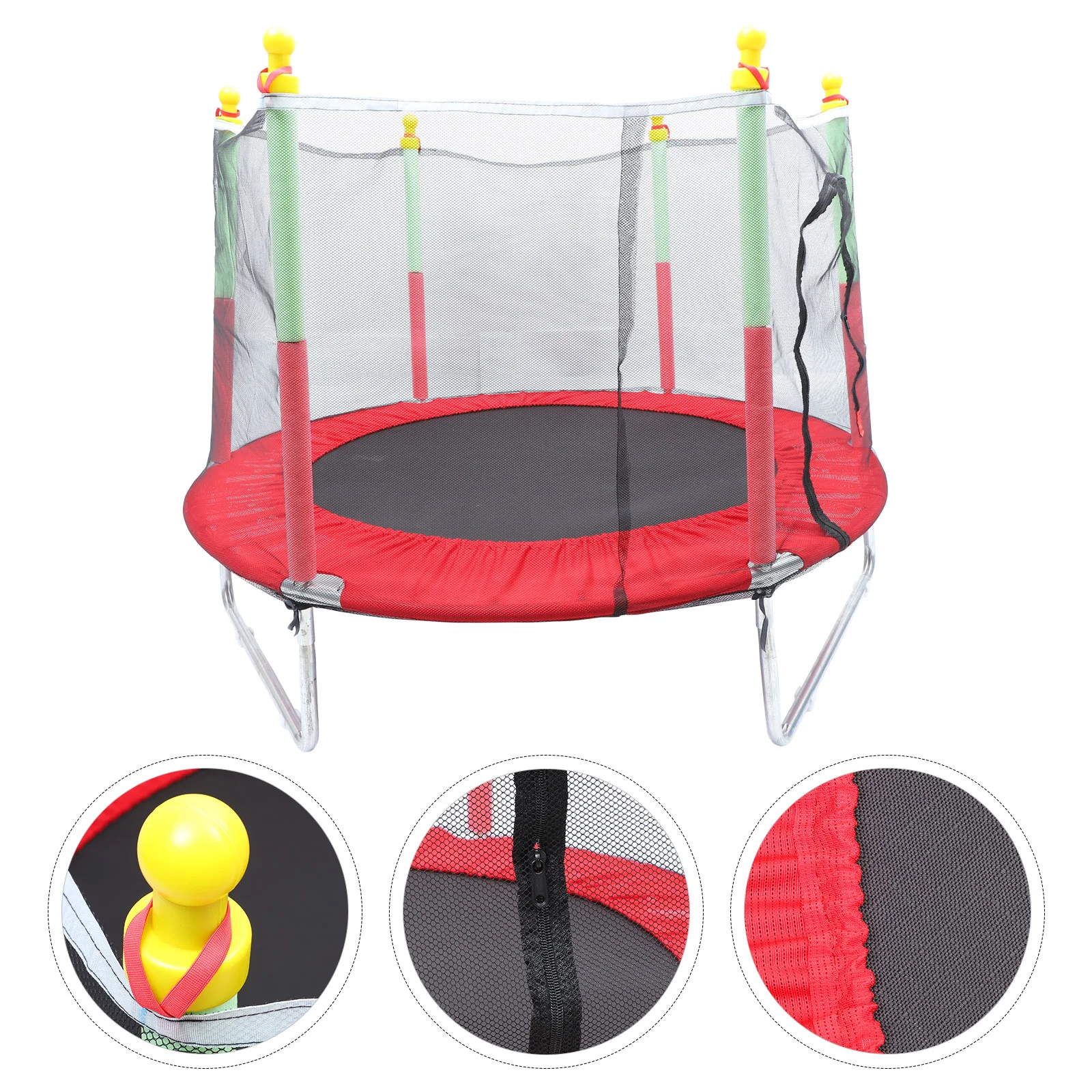 

1Pc Kids Trampoline with Handrail Indoor Small Toddler Safety Trampoline