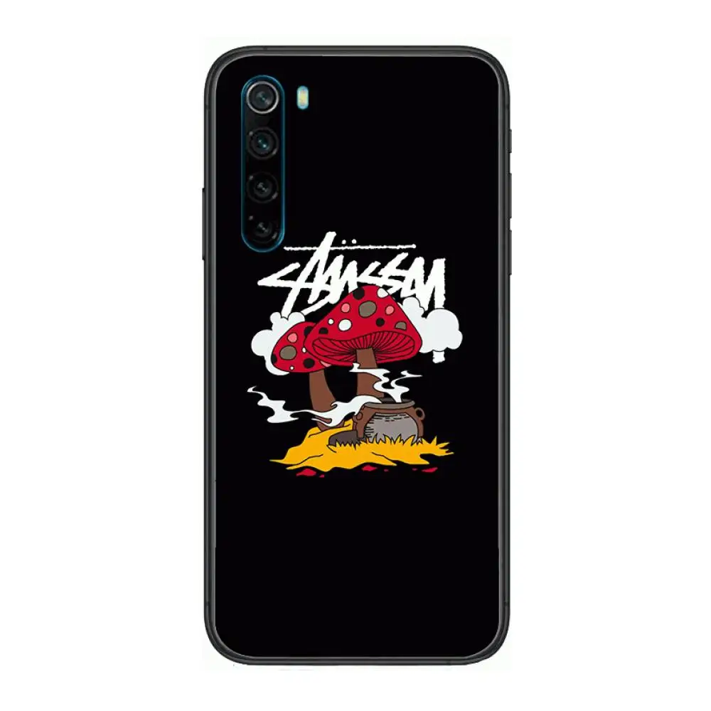 

American trendy brand cartoon Phone Case For XiaoMi Redmi Note 9S 8 7 6 5 A Pro T Y1 Anime Black Cover Silicone Back Pretty
