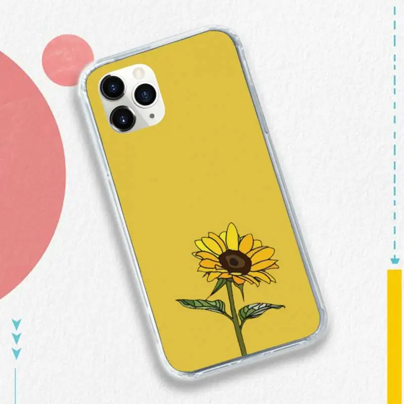 

Summer Daisy Sunflower Floral Flower Phone Case for iPhone 11 12 pro XS MAX 8 7 6 6S Plus X 5S SE 2020 XR