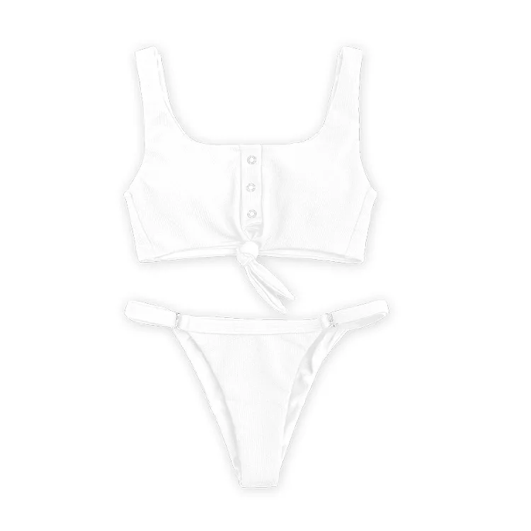 

Sexy Solid Bikini Set High Waist Swimwear Bikinis Two Piece Swimsuit Push Up Swimwear Beachwear Swimming Suit for Women