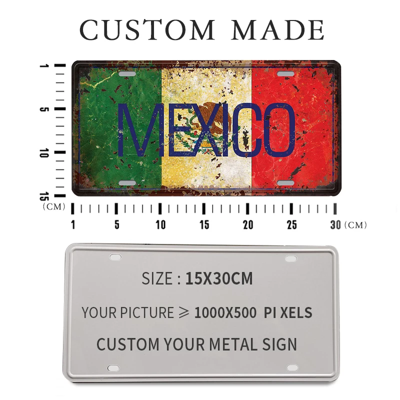 Изготовленный на заказ Ретро металлическая жестяная вывеска Винтаж