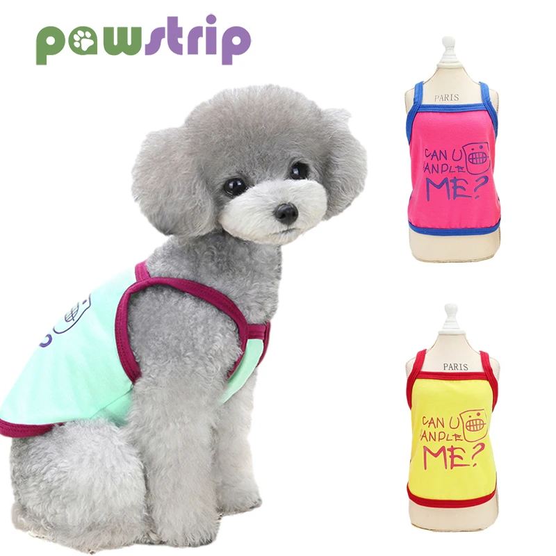 

Summer Pet Dog Clothes Cute Cartoon Dog Vest Casual Pomeranian Small Dog Shirt Soft Puppy Tshirt Pet Clothing Ropa Para Pereo