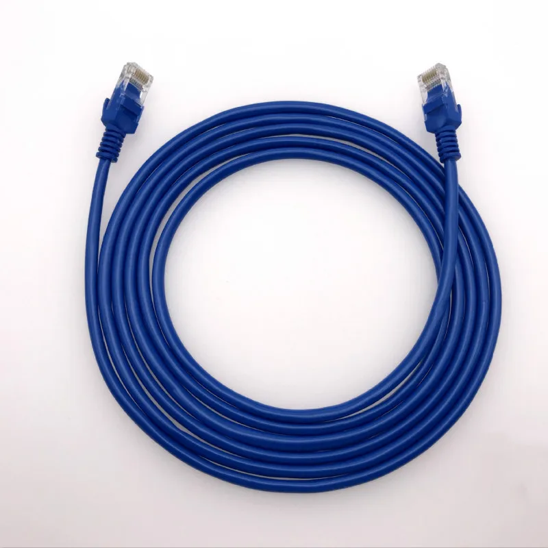 Лучшая цена 1 м 2 3 5 10 синий Ethernet Интернет LAN CAT5e сетевой кабель для компьютера
