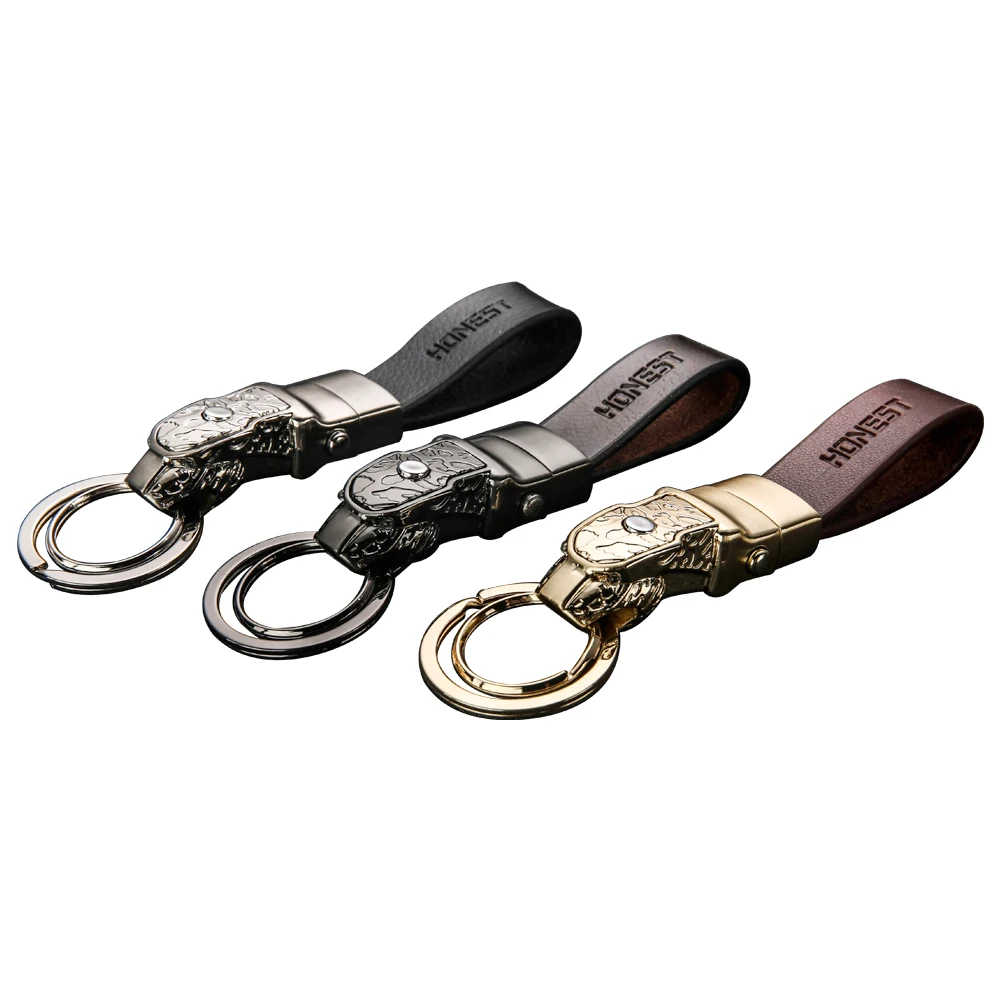 Автомобильный Леопардовый кожаный брелок светодиодный светильник для