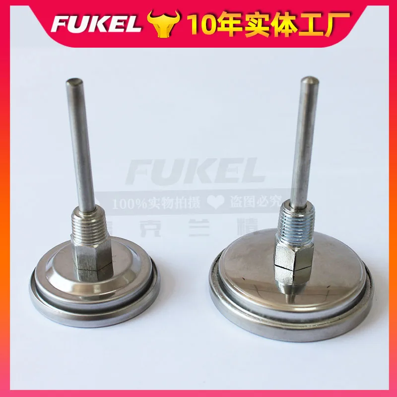 

Industrial Thermometer Temperature 0 300 Degrees Dryer Thermometer Pointer Stainless Steel Boiler Pipe