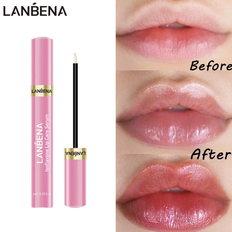 

LANBENA Lip Care Serum Moisturizing Repairing Lip Plumper Lip Mask Increase Lip Elasticity Reduce Fine Lines Resist Aging Beauty