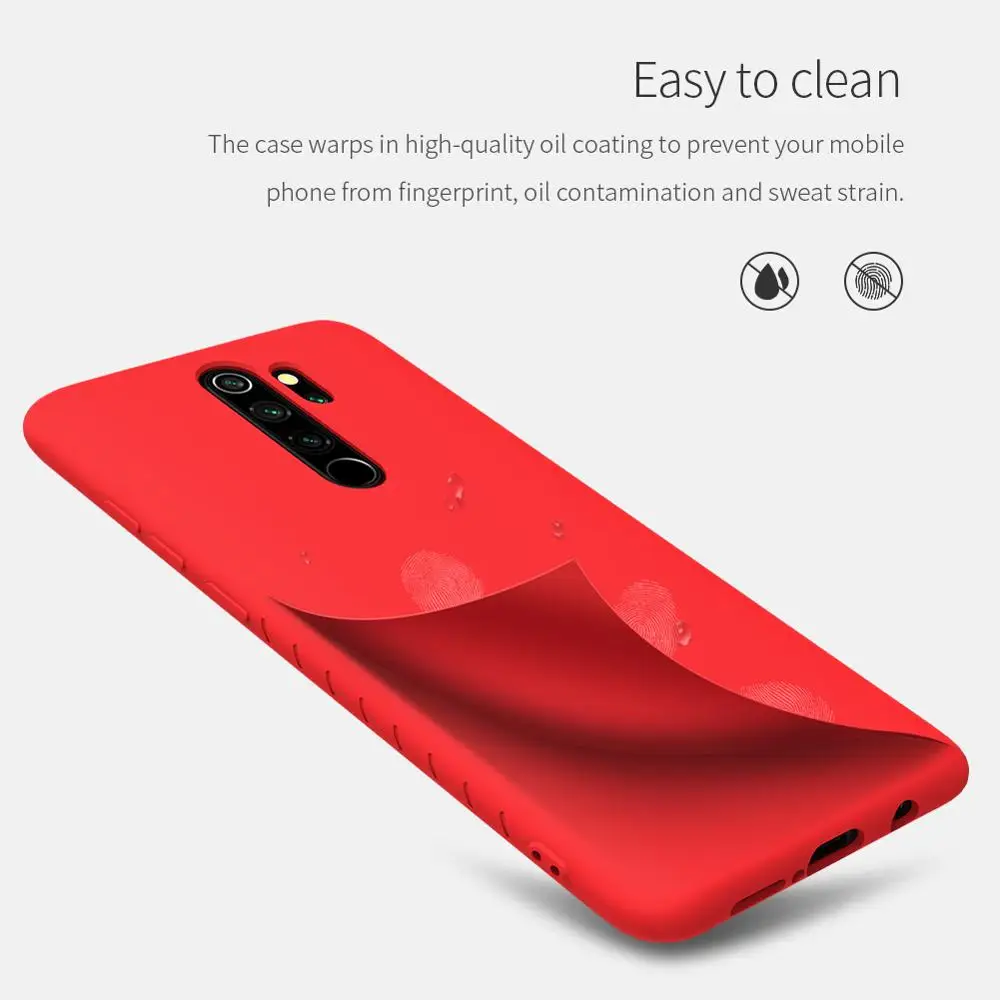 Чехол NILLKIN для Xiaomi redmi note 8 Pro резиновый защитный чехол из ТПУ задняя крышка
