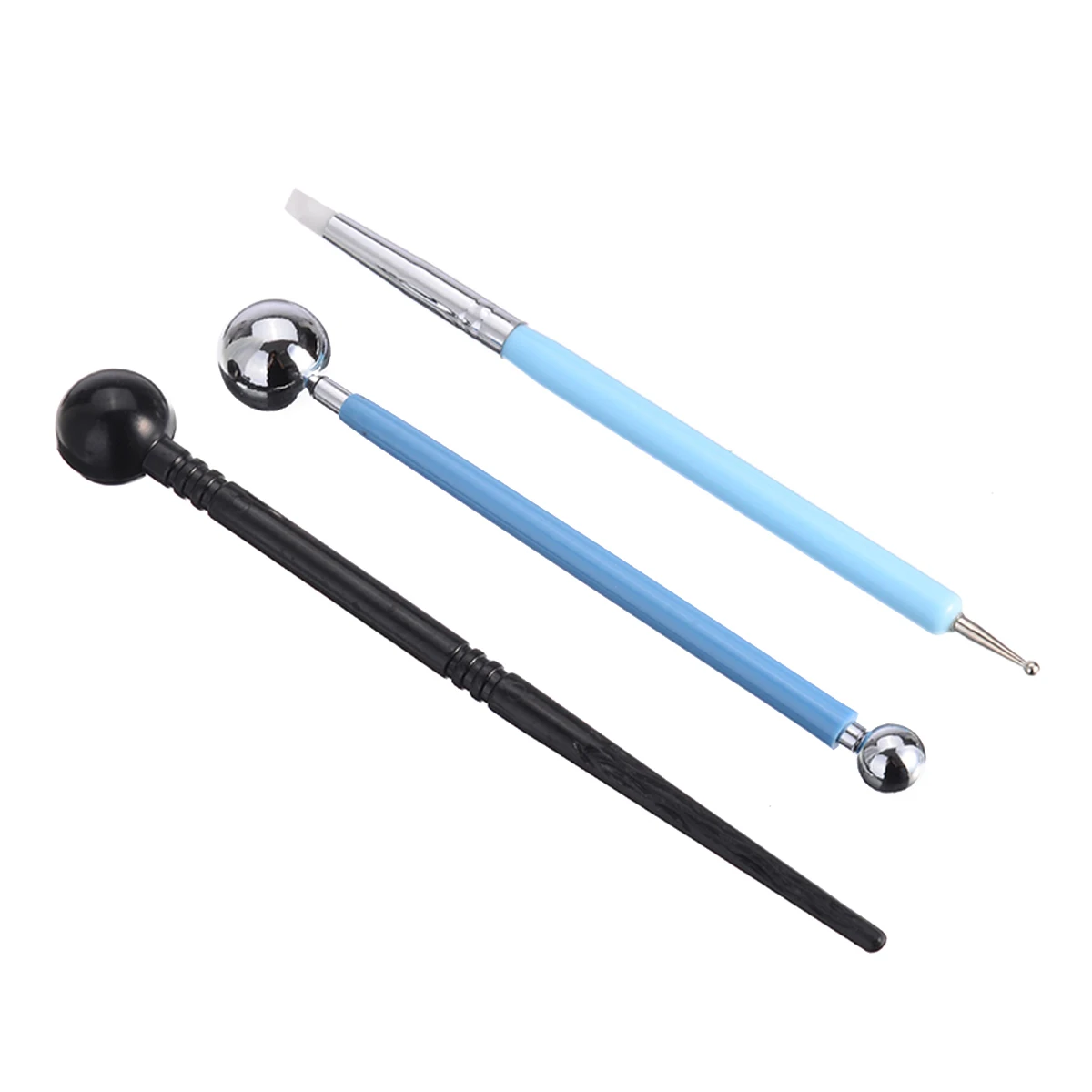 13 шт. силиконовые ручки-скульптуры DIY полимерная кукла глиняный шар стилус для