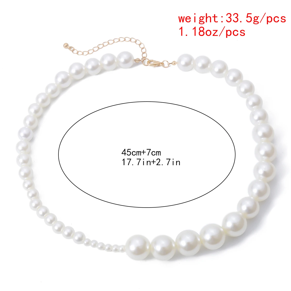 

Lacteo Simple Minimalist Imitation Pearl Chain Choker Necklace Summer Beach With Bikini Pearl Jewelry for Women Necklace Gifts