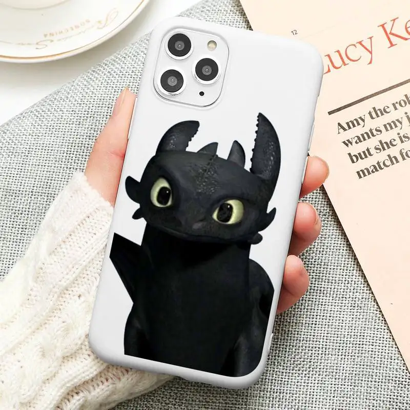 

How to Train Your Dragon Phone Case for iPhone 12 mini 11 Pro Max X XR XS 8 7 6s Plus Candy white Silicone Cases