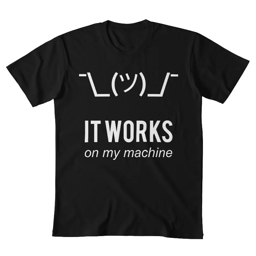 Shrug он работает на моей машинке-программатор предлог дизайн-белая текстовая
