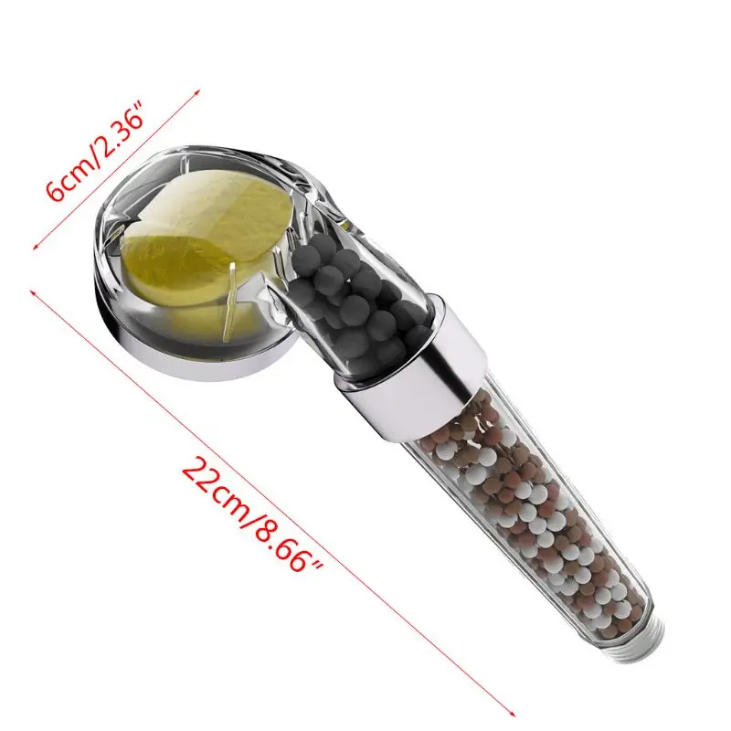 

1Set Lemon Aromatherapy Filter Shower Head High Pressure Shower Head for Skin