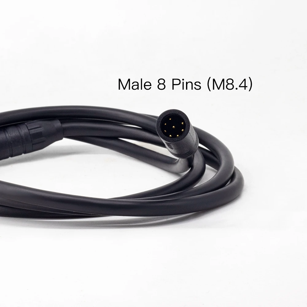 1T4 Cable Two Size for Bafang BBS01 BBS02B BBSHD Mid Drive Motor Electric Bike Twist Throttle Brake and Ebike Display Connector