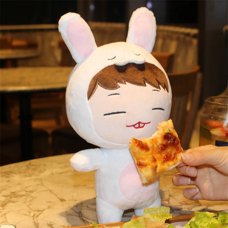 Аниме KPOP IKON Bobby White Rabbit 8 &quotплюшевая игрушка плюшевая кукла веер товары милая