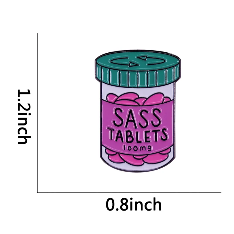 Sass брошь в виде планшета Феминистская эмалированная булавка