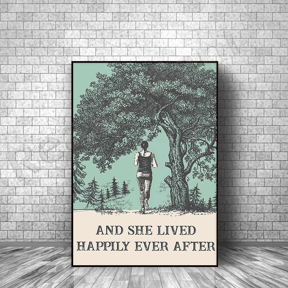 

Running | Retro posters, running girl posters, running lovers posters, home decoration wall art