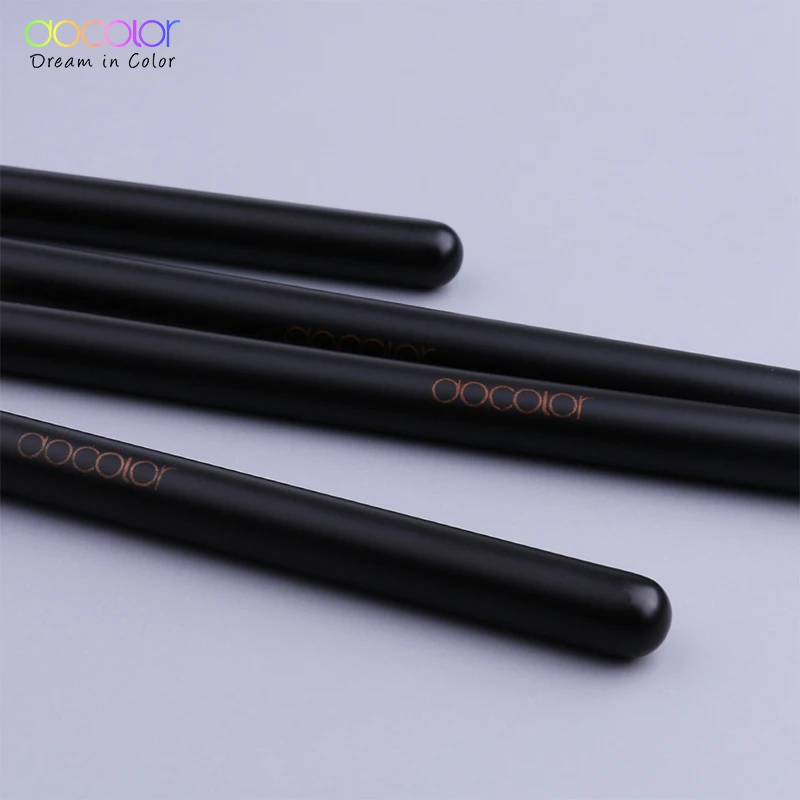 Docolor 10 шт. набор кистей для макияжа для бровей Eyeline Eyeshadow кисть для смешивания для губ большие тени для век Make Up Кисти Косметический комплект