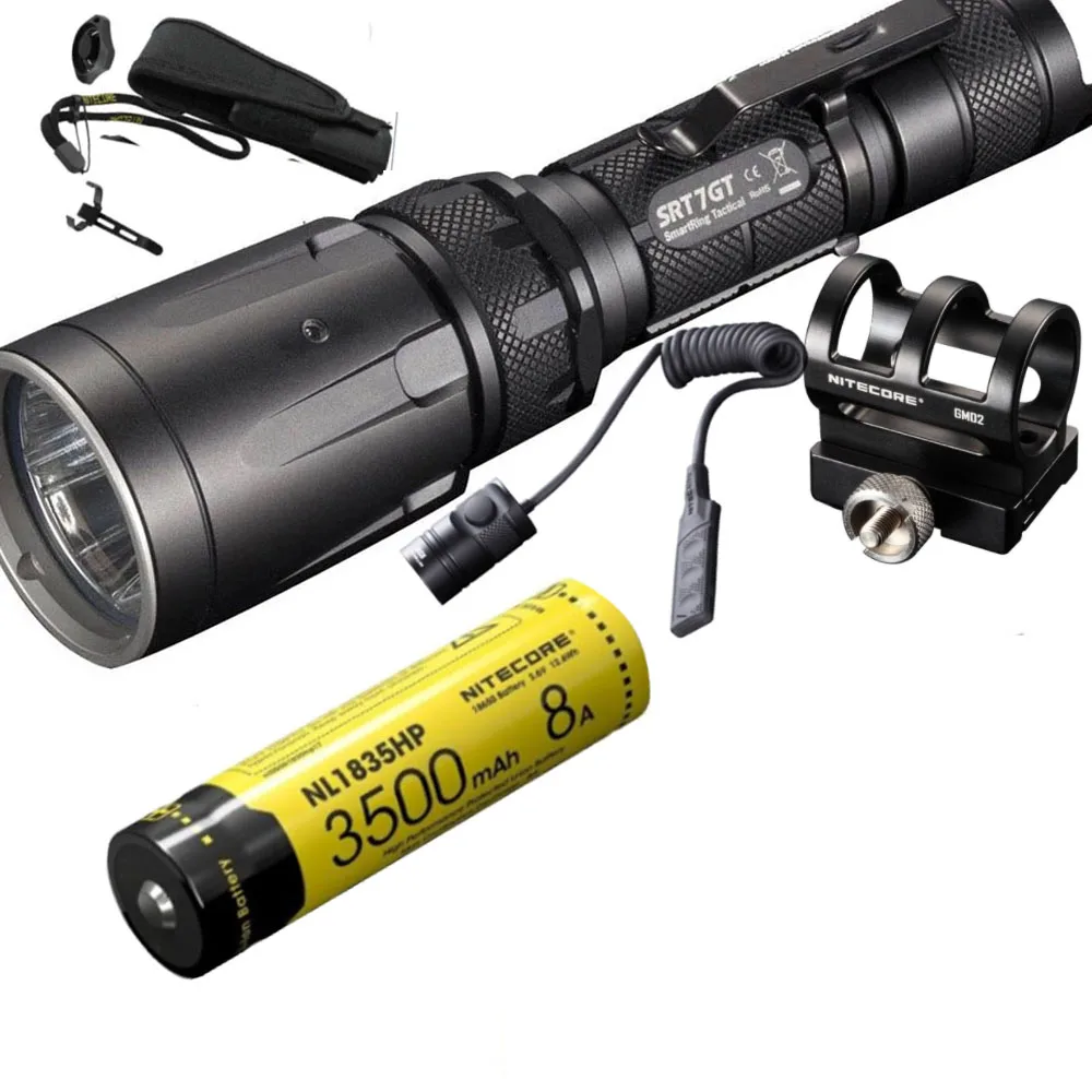 NITECORE SRT7GT фонарик CREE светодиод высокой мощности RGB 1000 лм дальность луча 450 м